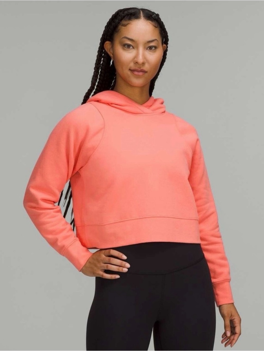 lululemon athletica Coral Cropped Hoodie